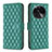 Custodia Portafoglio In Pelle Cover con Supporto B11F per Oppo Find X6 5G Verde