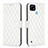 Custodia Portafoglio In Pelle Cover con Supporto B11F per Realme C21 Bianco