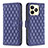 Custodia Portafoglio In Pelle Cover con Supporto B11F per Realme C53 Blu