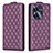 Custodia Portafoglio In Pelle Cover con Supporto B11F per Realme C55 Viola