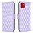 Custodia Portafoglio In Pelle Cover con Supporto B11F per Samsung Galaxy A03 Viola