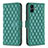 Custodia Portafoglio In Pelle Cover con Supporto B11F per Samsung Galaxy A05 Verde