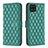 Custodia Portafoglio In Pelle Cover con Supporto B11F per Samsung Galaxy A12 Nacho Verde