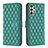 Custodia Portafoglio In Pelle Cover con Supporto B11F per Samsung Galaxy A13 4G Verde