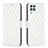 Custodia Portafoglio In Pelle Cover con Supporto B11F per Samsung Galaxy A22 4G Bianco