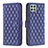 Custodia Portafoglio In Pelle Cover con Supporto B11F per Samsung Galaxy A22 5G Blu