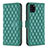 Custodia Portafoglio In Pelle Cover con Supporto B11F per Samsung Galaxy A31 Verde