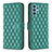 Custodia Portafoglio In Pelle Cover con Supporto B11F per Samsung Galaxy A32 4G Verde