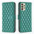 Custodia Portafoglio In Pelle Cover con Supporto B11F per Samsung Galaxy A33 5G Verde