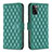 Custodia Portafoglio In Pelle Cover con Supporto B11F per Samsung Galaxy A41 Verde