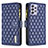 Custodia Portafoglio In Pelle Cover con Supporto B11F per Samsung Galaxy A52s 5G Blu