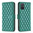 Custodia Portafoglio In Pelle Cover con Supporto B11F per Samsung Galaxy A71 4G A715 Verde