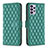 Custodia Portafoglio In Pelle Cover con Supporto B11F per Samsung Galaxy A72 4G Verde