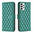 Custodia Portafoglio In Pelle Cover con Supporto B11F per Samsung Galaxy A73 5G Verde