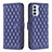 Custodia Portafoglio In Pelle Cover con Supporto B11F per Samsung Galaxy M23 5G Blu