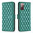 Custodia Portafoglio In Pelle Cover con Supporto B11F per Samsung Galaxy S20 FE (2022) 5G Verde