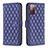 Custodia Portafoglio In Pelle Cover con Supporto B11F per Samsung Galaxy S20 FE 4G Blu