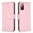 Custodia Portafoglio In Pelle Cover con Supporto B11F per Samsung Galaxy S20 FE 4G Oro Rosa