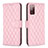 Custodia Portafoglio In Pelle Cover con Supporto B11F per Samsung Galaxy S20 Lite 5G Oro Rosa