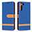 Custodia Portafoglio In Pelle Cover con Supporto B11F per Samsung Galaxy S21 5G Blu