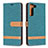 Custodia Portafoglio In Pelle Cover con Supporto B11F per Samsung Galaxy S22 Plus 5G Verde