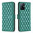 Custodia Portafoglio In Pelle Cover con Supporto B11F per Xiaomi Mi 11T 5G Verde