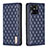 Custodia Portafoglio In Pelle Cover con Supporto B11F per Xiaomi Redmi 10 India Blu