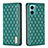 Custodia Portafoglio In Pelle Cover con Supporto B11F per Xiaomi Redmi 11 Prime 5G Verde