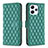 Custodia Portafoglio In Pelle Cover con Supporto B11F per Xiaomi Redmi 12 4G Verde