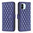 Custodia Portafoglio In Pelle Cover con Supporto B11F per Xiaomi Redmi A1 Blu