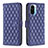 Custodia Portafoglio In Pelle Cover con Supporto B11F per Xiaomi Redmi K40 Pro 5G Blu