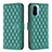 Custodia Portafoglio In Pelle Cover con Supporto B11F per Xiaomi Redmi K40 Pro 5G Verde