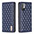 Custodia Portafoglio In Pelle Cover con Supporto B11F per Xiaomi Redmi Note 10 5G Blu