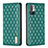 Custodia Portafoglio In Pelle Cover con Supporto B11F per Xiaomi Redmi Note 10 5G Verde