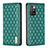 Custodia Portafoglio In Pelle Cover con Supporto B11F per Xiaomi Redmi Note 11 4G (2021) Verde