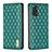 Custodia Portafoglio In Pelle Cover con Supporto B11F per Xiaomi Redmi Note 11 4G (2022) Verde