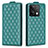 Custodia Portafoglio In Pelle Cover con Supporto B11F per Xiaomi Redmi Note 13 5G Verde