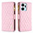 Custodia Portafoglio In Pelle Cover con Supporto B12F per Huawei Honor X7a Oro Rosa