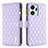 Custodia Portafoglio In Pelle Cover con Supporto B12F per Huawei Honor X7a Viola