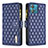 Custodia Portafoglio In Pelle Cover con Supporto B12F per Motorola Moto Edge 40 Neo 5G Blu