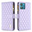 Custodia Portafoglio In Pelle Cover con Supporto B12F per Motorola Moto Edge 40 Neo 5G Viola