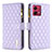 Custodia Portafoglio In Pelle Cover con Supporto B12F per Motorola Moto G84 5G Viola