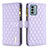 Custodia Portafoglio In Pelle Cover con Supporto B12F per Nokia G22 Viola