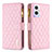 Custodia Portafoglio In Pelle Cover con Supporto B12F per OnePlus Nord N20 5G Oro Rosa