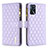 Custodia Portafoglio In Pelle Cover con Supporto B12F per Oppo A16 Viola