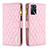 Custodia Portafoglio In Pelle Cover con Supporto B12F per Oppo A16s Oro Rosa