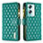 Custodia Portafoglio In Pelle Cover con Supporto B12F per Oppo A2 5G Verde