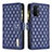 Custodia Portafoglio In Pelle Cover con Supporto B12F per Oppo A54 5G Blu