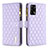 Custodia Portafoglio In Pelle Cover con Supporto B12F per Oppo A74 4G Viola