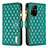 Custodia Portafoglio In Pelle Cover con Supporto B12F per Oppo A94 5G Verde